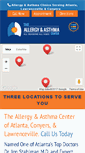 Mobile Screenshot of allergyinatlanta.com