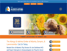 Tablet Screenshot of allergyinatlanta.com